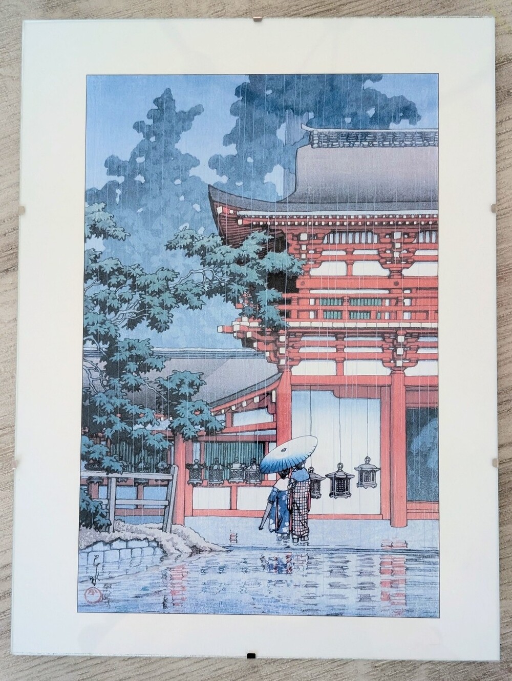 Kawase Hasui - Kasuga Shrine in Nara - Framed Wall Art Print Reproduction